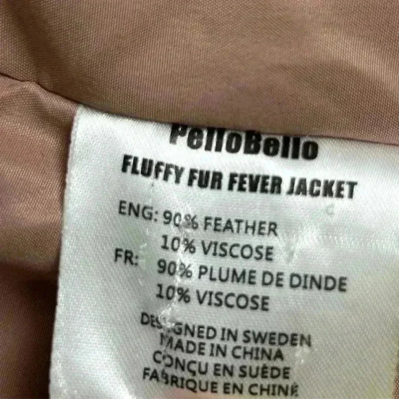 Pello Bello Women's Multicolor Feather Jacket Size M Party/Cocktail - Picture 7 of 16